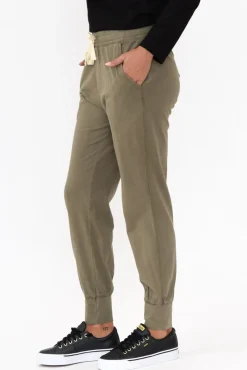 Pants<Elm Khaki Wash Out Lounge Pant