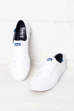 White Sneakers<Keds Kickstart White Leather Sneaker