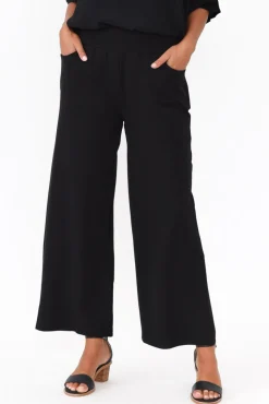 Pants<Clarity Kimmy Black Wide Leg Pant