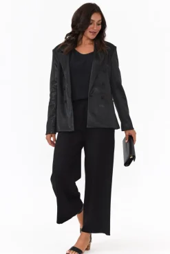 Pants<Clarity Kimmy Black Wide Leg Pant