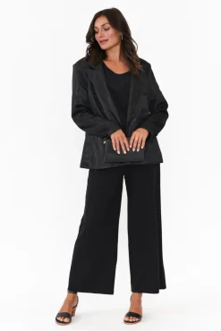 Pants<Clarity Kimmy Black Wide Leg Pant