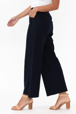 Pants<Clarity Kimmy Navy Wide Leg Pant