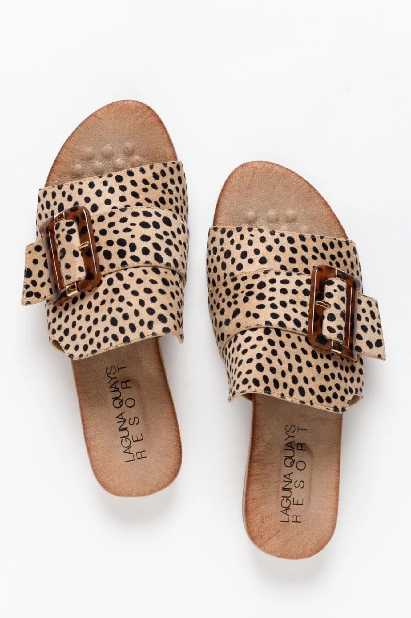 Slides<Laguna Quays Kivari Cheetah Buckle Slide