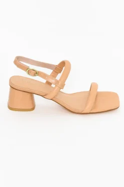 Heeled Sandals<Nude Shoes Lacee Nude Leather Heel