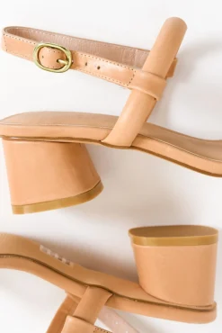 Heeled Sandals<Nude Shoes Lacee Nude Leather Heel