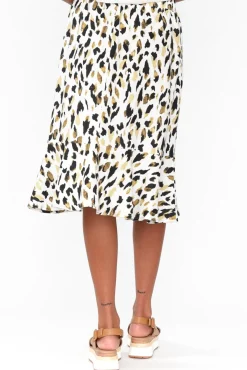 Skirts<Gordon Smith Lacey Animal Linen Frill Hem Skirt