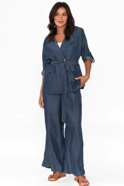 Jackets<Betty Basics Lara Blue Denim Jacket