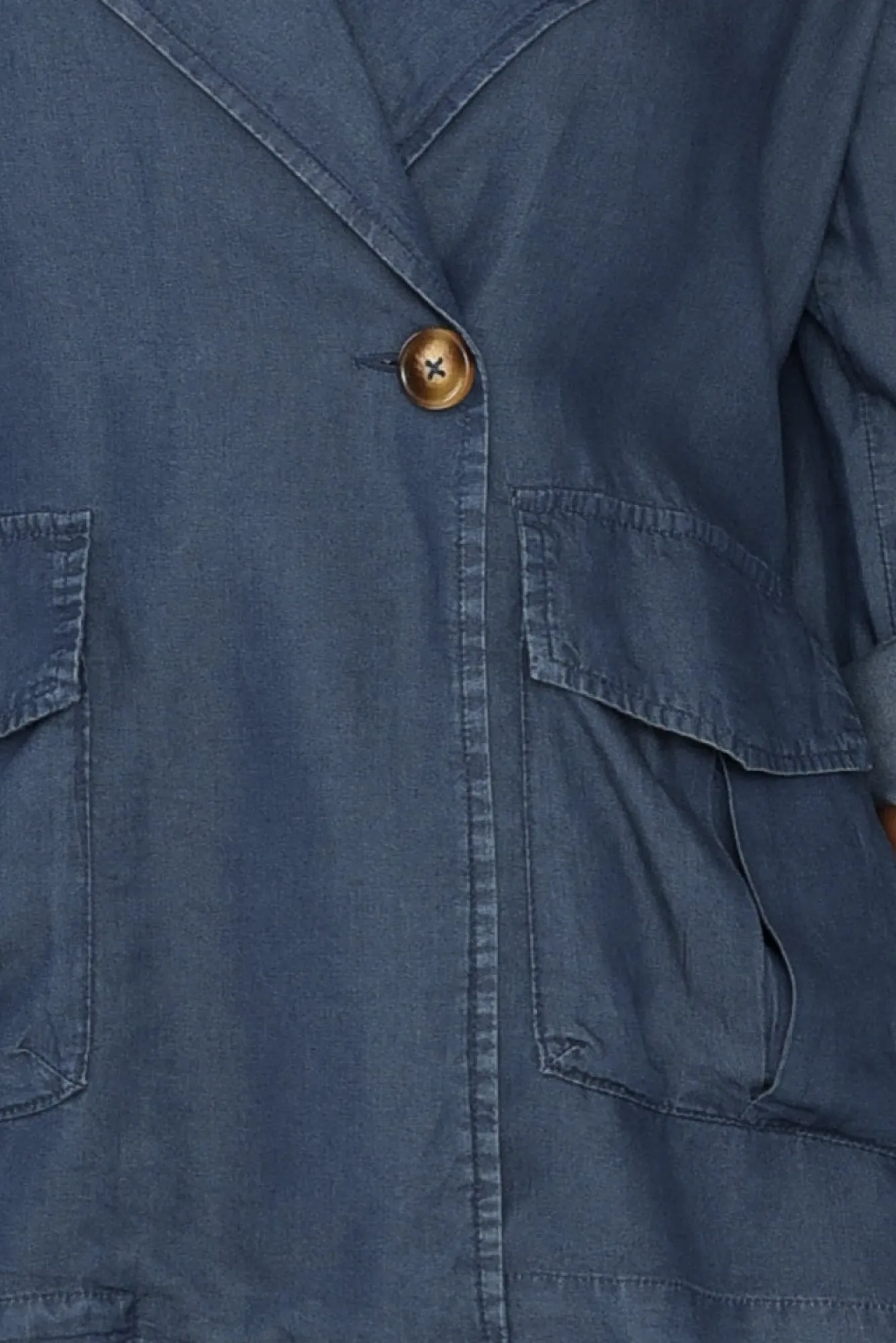 Jackets<Betty Basics Lara Blue Denim Jacket