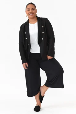 Jackets<Gordon Smith Lauren Black Double Breasted Blazer