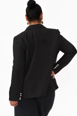 Jackets<Gordon Smith Lauren Black Double Breasted Blazer