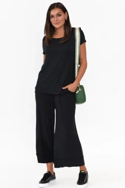 Pants<Tani Lena Black Micro Modal Resort Pant