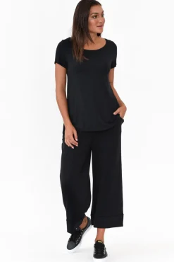 Pants<Tani Lena Black Micro Modal Resort Pant