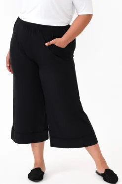 Pants<Tani Lena Black Micro Modal Resort Pant