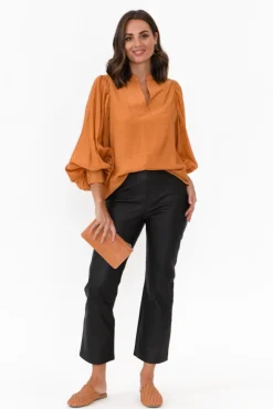 Pants<Fate Becker Lennon Black Straight Leather Pant