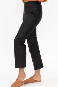 Pants<Fate Becker Lennon Black Straight Leather Pant