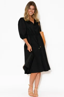 Cotton Dresses<Fate Becker Life Of Work Black Cotton Dress