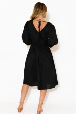 Cotton Dresses<Fate Becker Life Of Work Black Cotton Dress