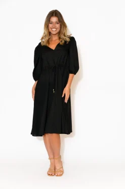 Cotton Dresses<Fate Becker Life Of Work Black Cotton Dress
