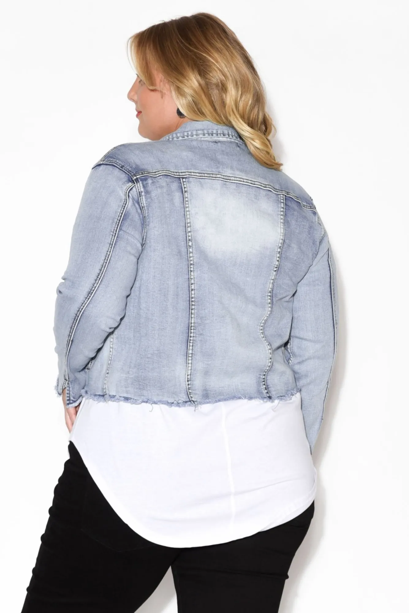Jackets<PQ Light Denim Stretch Jacket