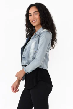 Jackets<PQ Light Denim Stretch Jacket