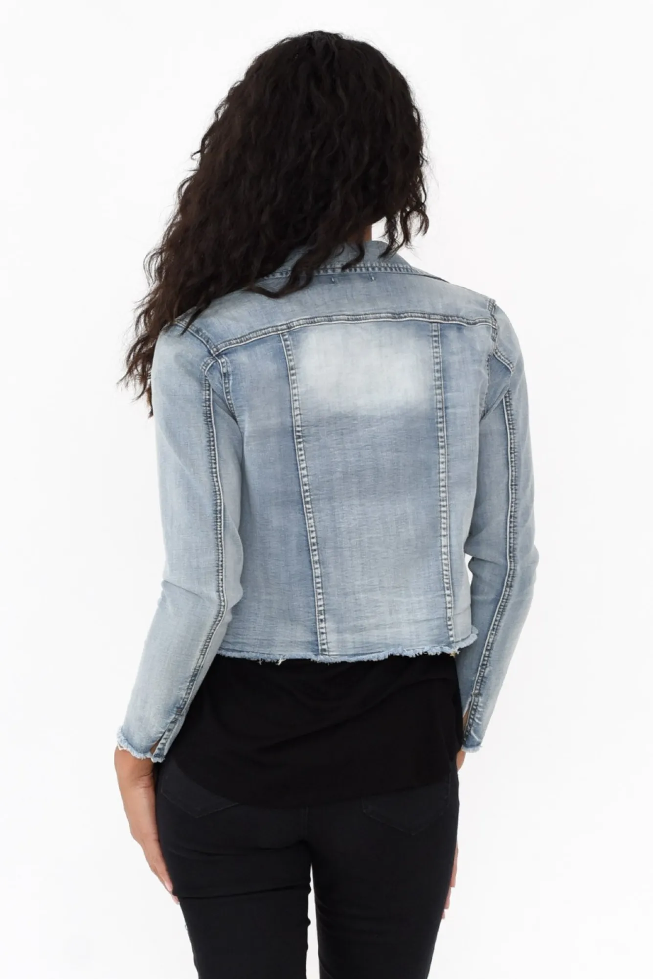 Jackets<PQ Light Denim Stretch Jacket