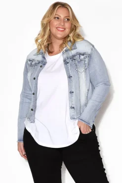 Jackets<PQ Light Denim Stretch Jacket