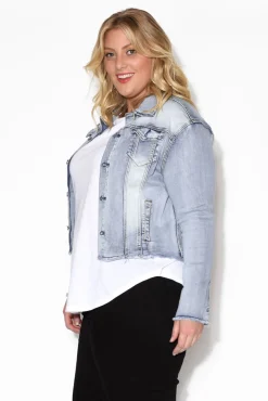 Jackets<PQ Light Denim Stretch Jacket