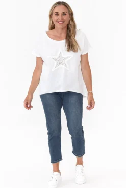 Pants<Willow Tree Lincoln Blue Cotton Stretch Capri Pant