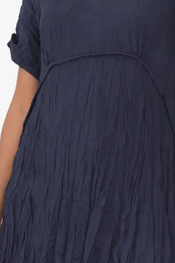 Cotton Dresses<Willow Tree Lloyd Navy Midi Dress