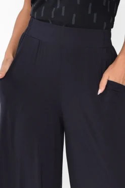 Pants<Tani Lola Navy Micro Modal Wide Leg Pant