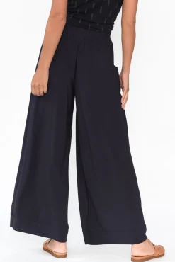 Pants<Tani Lola Navy Micro Modal Wide Leg Pant
