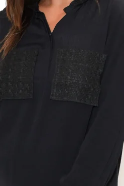 Sleeved Tops<Fate Becker Lovelines Black Long Sleeve Top