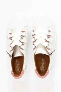 White Sneakers<Bay Lane Luxe White Leather Sneaker