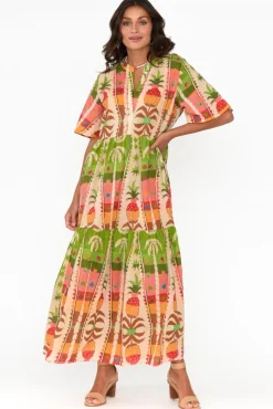 Cotton Dresses<Holiday Lynwood Tropical Cotton Maxi Dress
