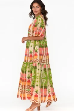 Cotton Dresses<Holiday Lynwood Tropical Cotton Maxi Dress
