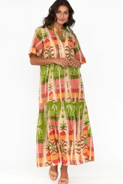 Cotton Dresses<Holiday Lynwood Tropical Cotton Maxi Dress