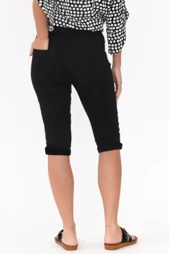 Shorts<Threadz Maddie Black Stretch Shorts