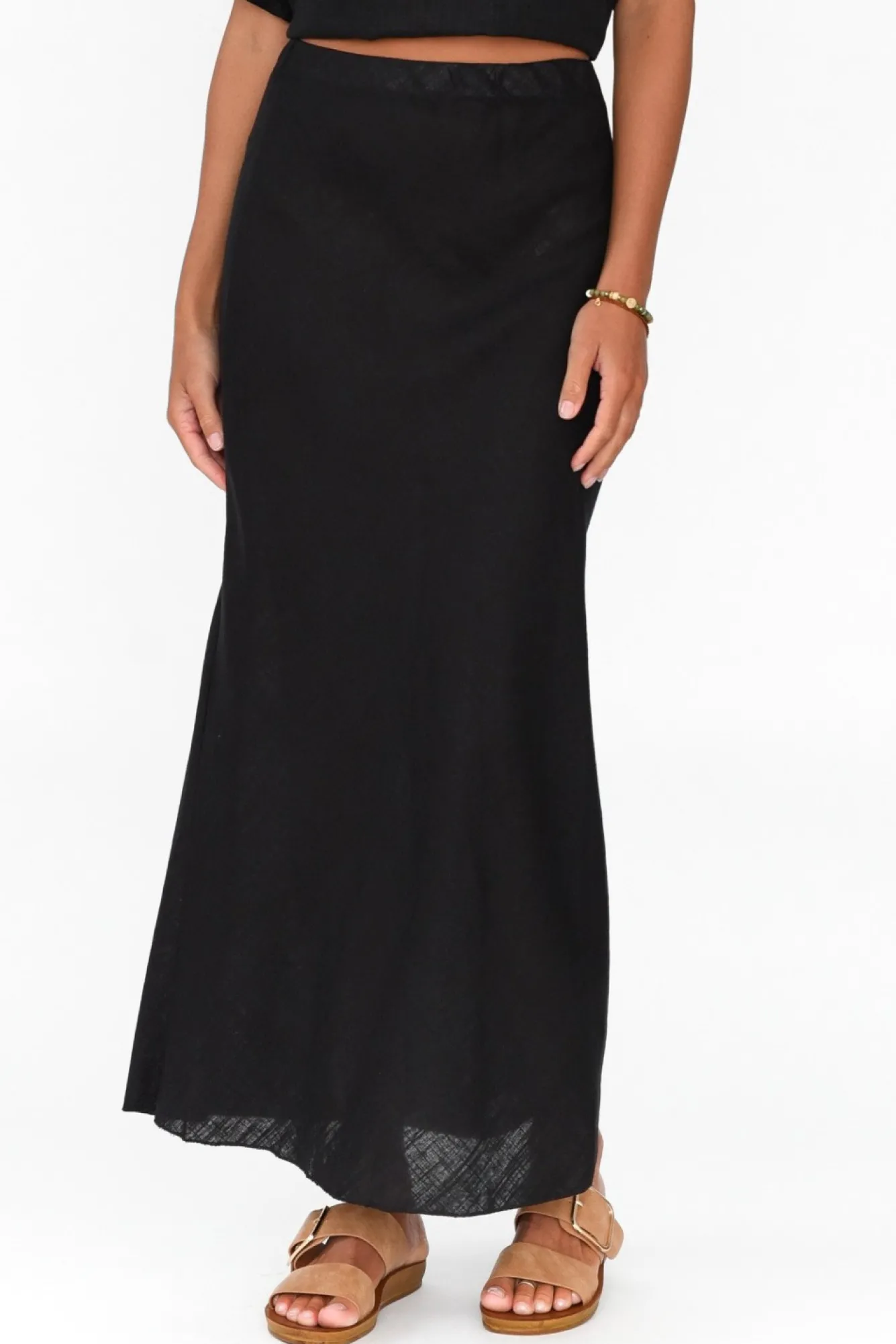 Skirts<Label Of Love Malva Black Maxi Skirt