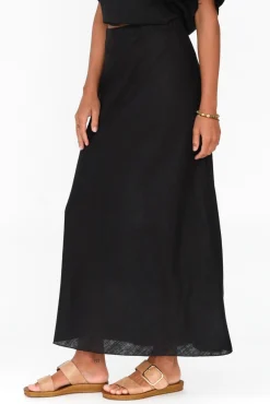 Skirts<Label Of Love Malva Black Maxi Skirt