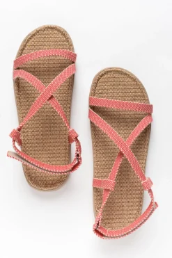 Flat Sandals<Lovelies Mari Red Strappy Sandal