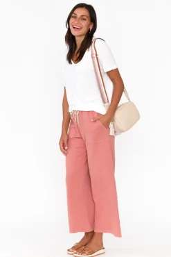 Pants<One Ten Willow Mariam Blush Relaxed Track Pant