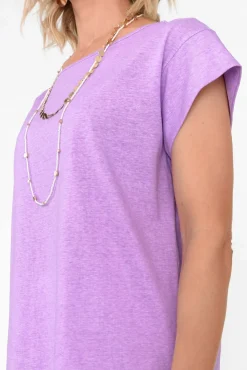 Cotton Tops<Cafe Latte Marlin Purple Wash Cotton Tee