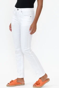 Jeans<Gordon Smith Marvel White Denim Slim Jean