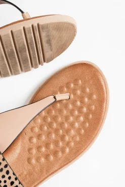 Flat Sandals<Laguna Quays Mawa Navy Cheetah Sandal