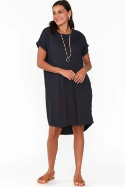 Cotton Dresses<Betty Basics Maxine Charcoal Cotton T-Shirt Dress