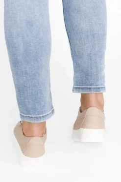 Leather Sneakers<Bay Lane Medusa Nude Platform Sneaker