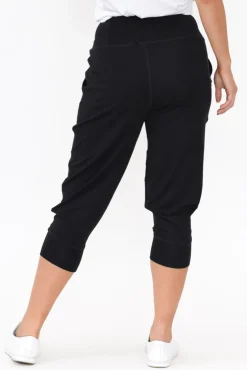 Pants<Betty Basics Michelle Black Cropped Jogger Pant