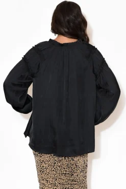 Sleeved Tops<Fate Becker Midnight Flyer Black Long Sleeve Top