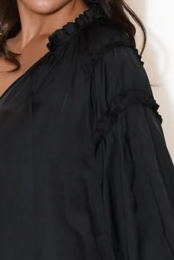 Sleeved Tops<Fate Becker Midnight Flyer Black Long Sleeve Top