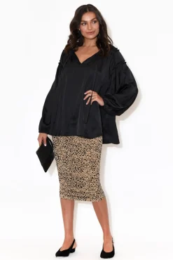 Sleeved Tops<Fate Becker Midnight Flyer Black Long Sleeve Top